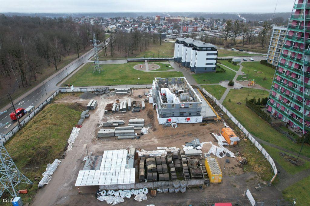 Ąžuolų namai (Verkių g. 48) - Multi apartment - construction photos