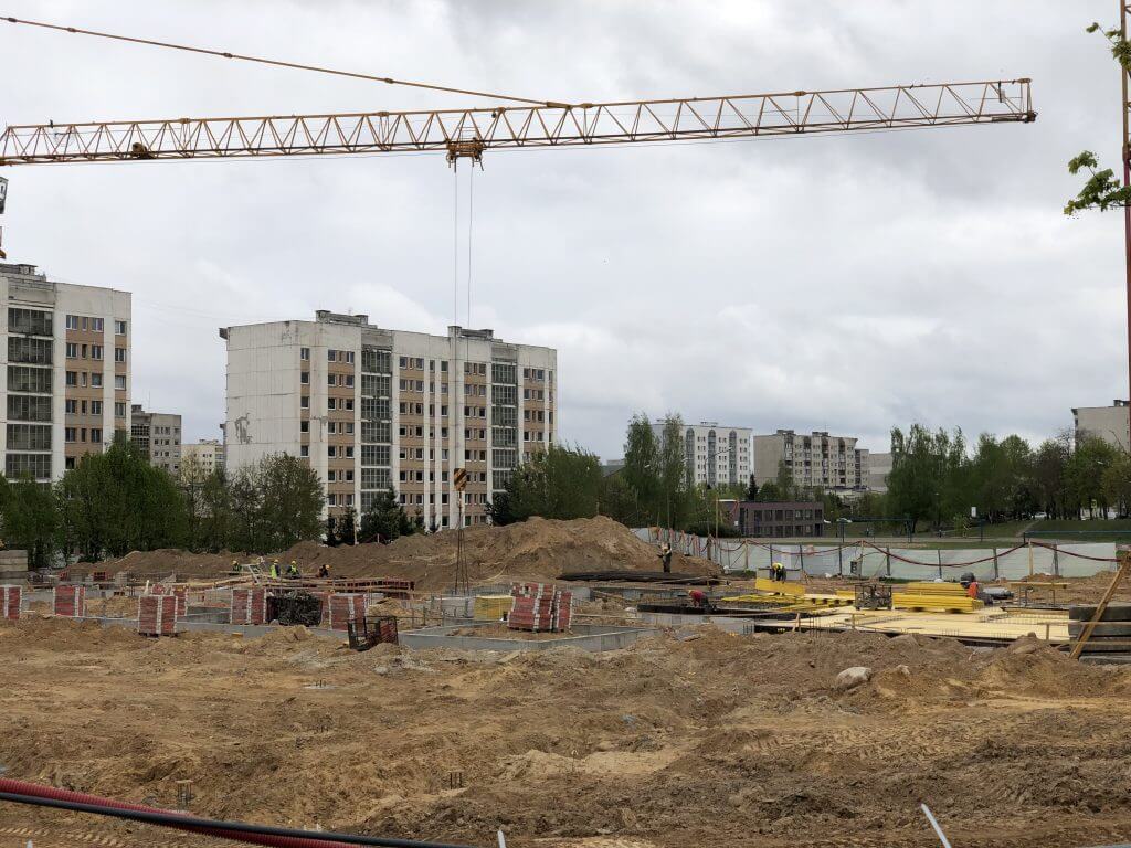 Gabijos gimnazijos priestatas (Pašilaičių g. 13) - Primary and secondary education - construction photos