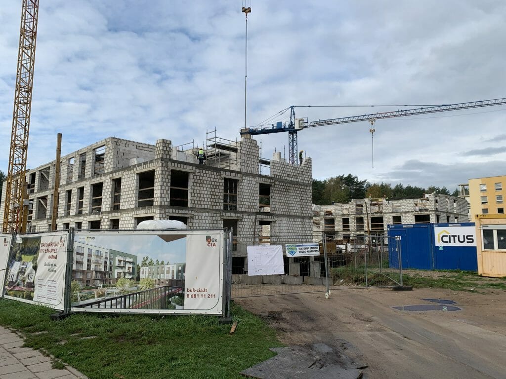 Būk čia (Bukčių g. 6) - Multi apartment - construction photos