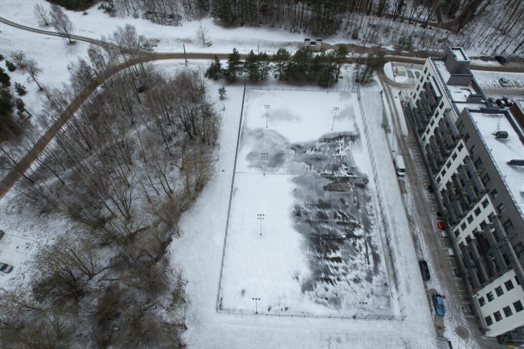 Sporto aikštynai Ozo g. (Ozo g. 39B) - Spordiväljak - ehituse fotod