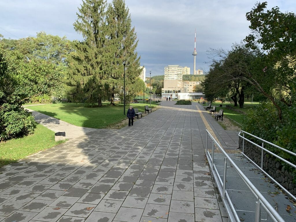 Lazdynų skveras (Erfurto g.) - Pedestrian path - construction photos
