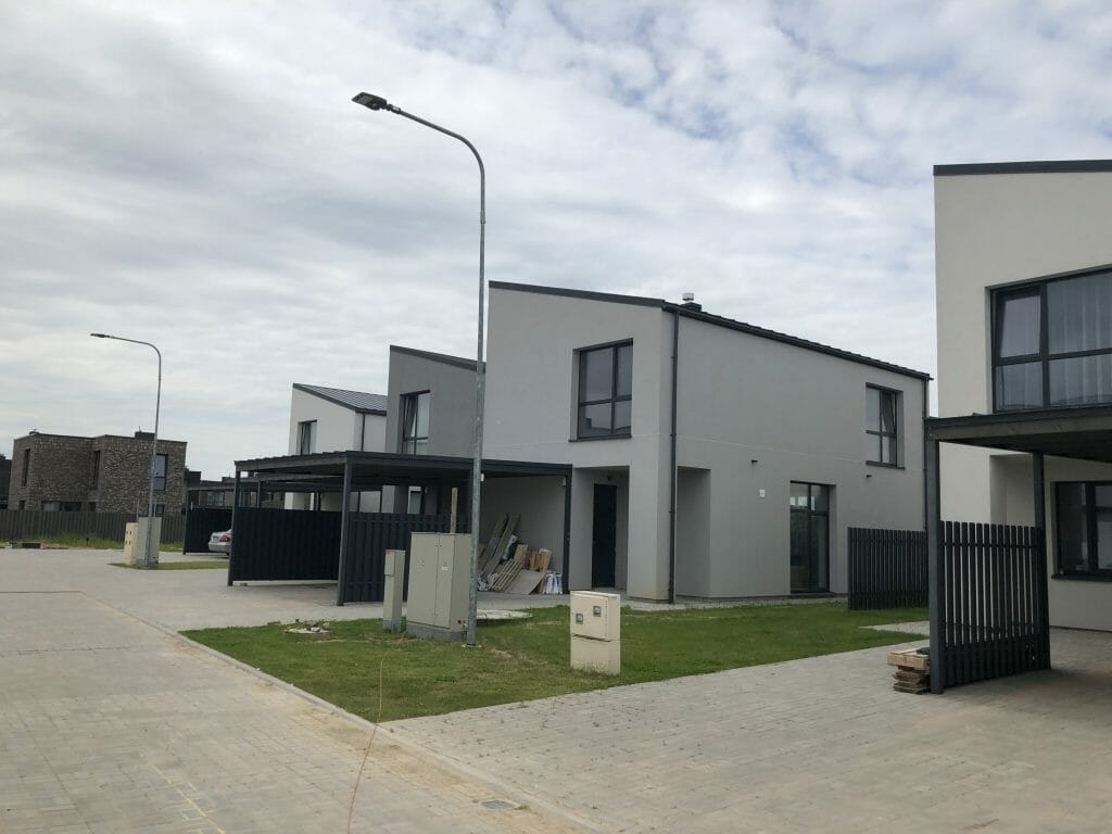 Girdavos g. 20, 22, 24, 26, 28 (Girdavos g. 20, 22, 24, 26, 28) - Private house community - construction photos