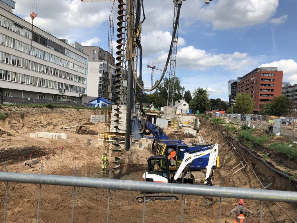 Kernavės aveniu (Kernavės g. 4) - Multi apartment - construction photos