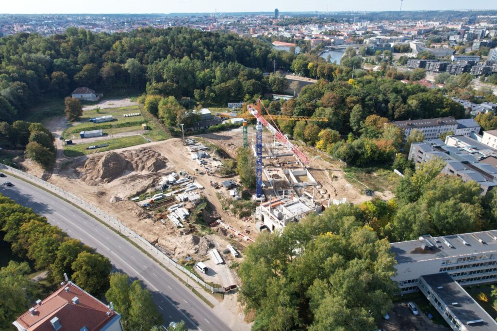 LMTA miestelis 1 etapas (Teatro ir kino fakultetas, Mažasis salių blokas) (Olandų g. 21A) - Higher education - construction photos