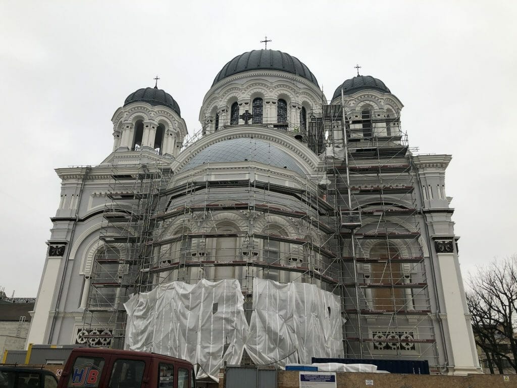Kauno Soboro rekonstrukcija (Nepriklausomybės a. 14) - House of worship - construction photos