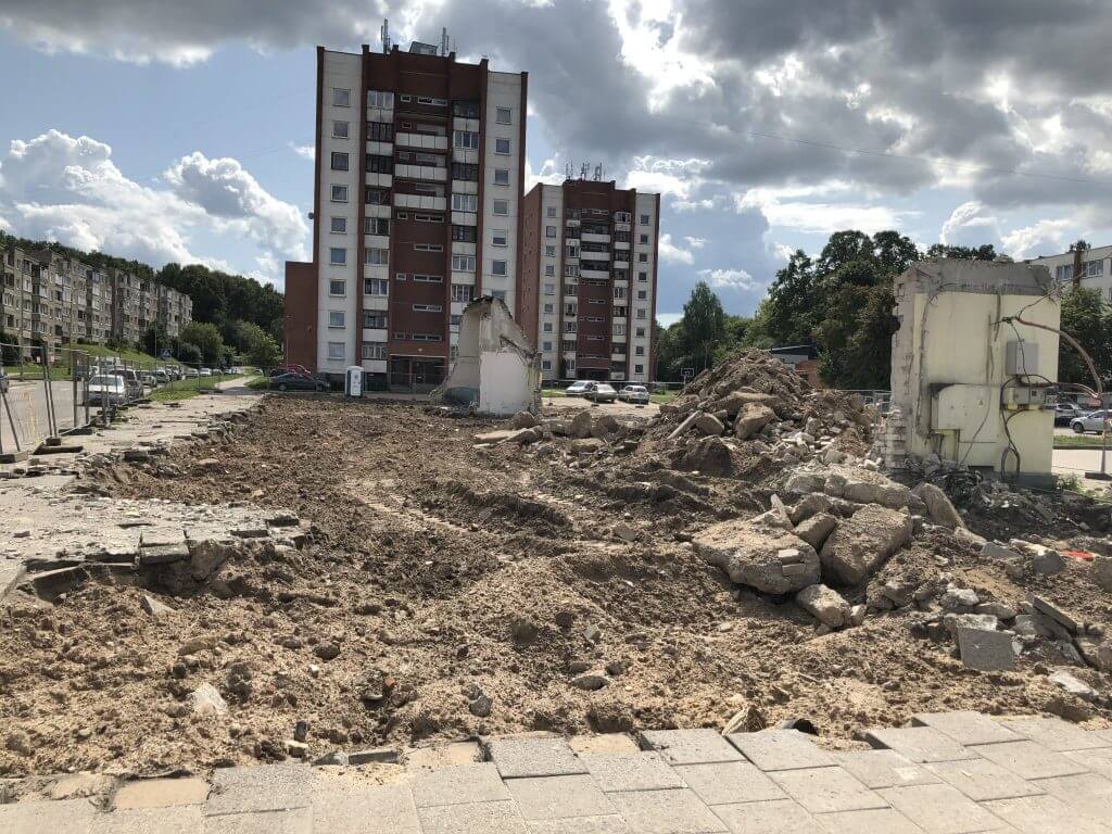 IKI Vaduvos g. (Vaduvos g. 4A) - Food store - construction photos