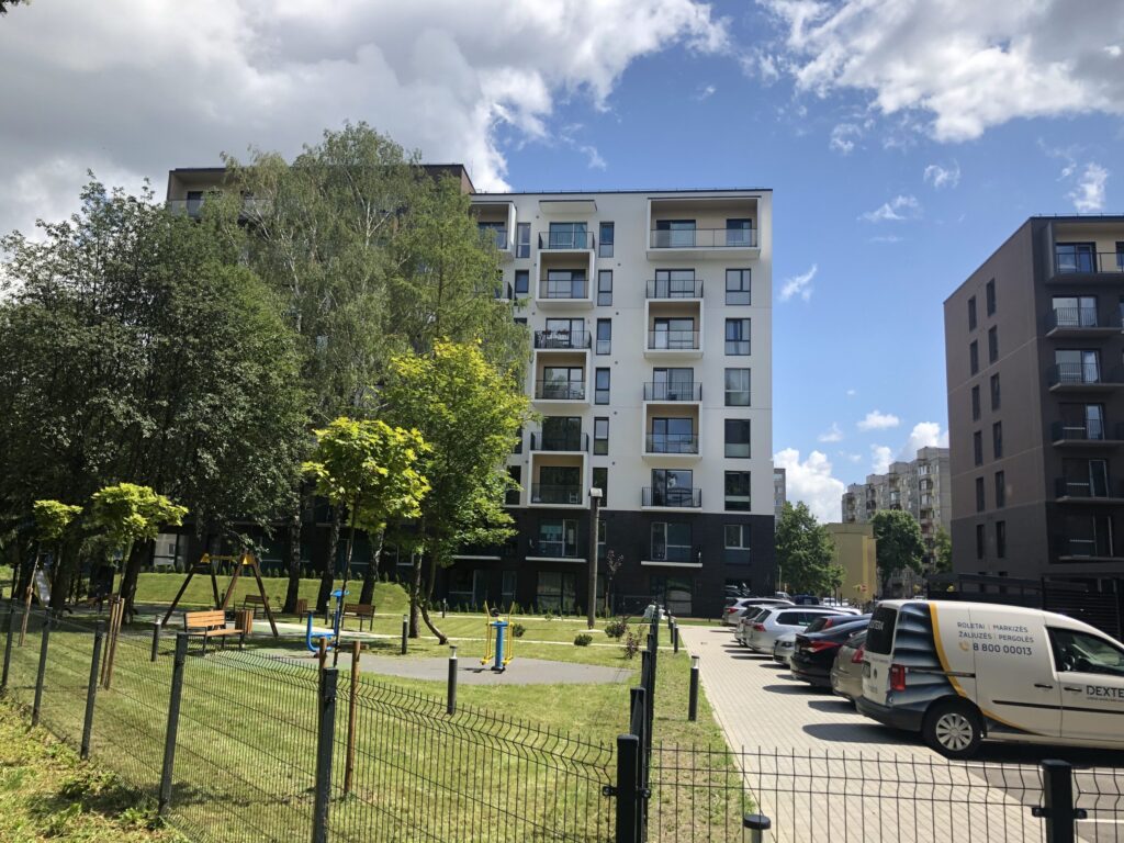 Klevų namai (Partizanų g. 34) - Multi apartment - construction photos