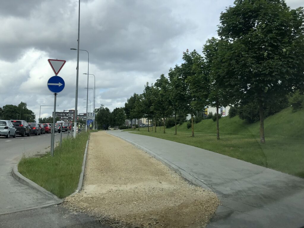 Dariaus ir Girėno g. dviračių takas (Dariaus ir Girėno g.) - Bike path - construction photos