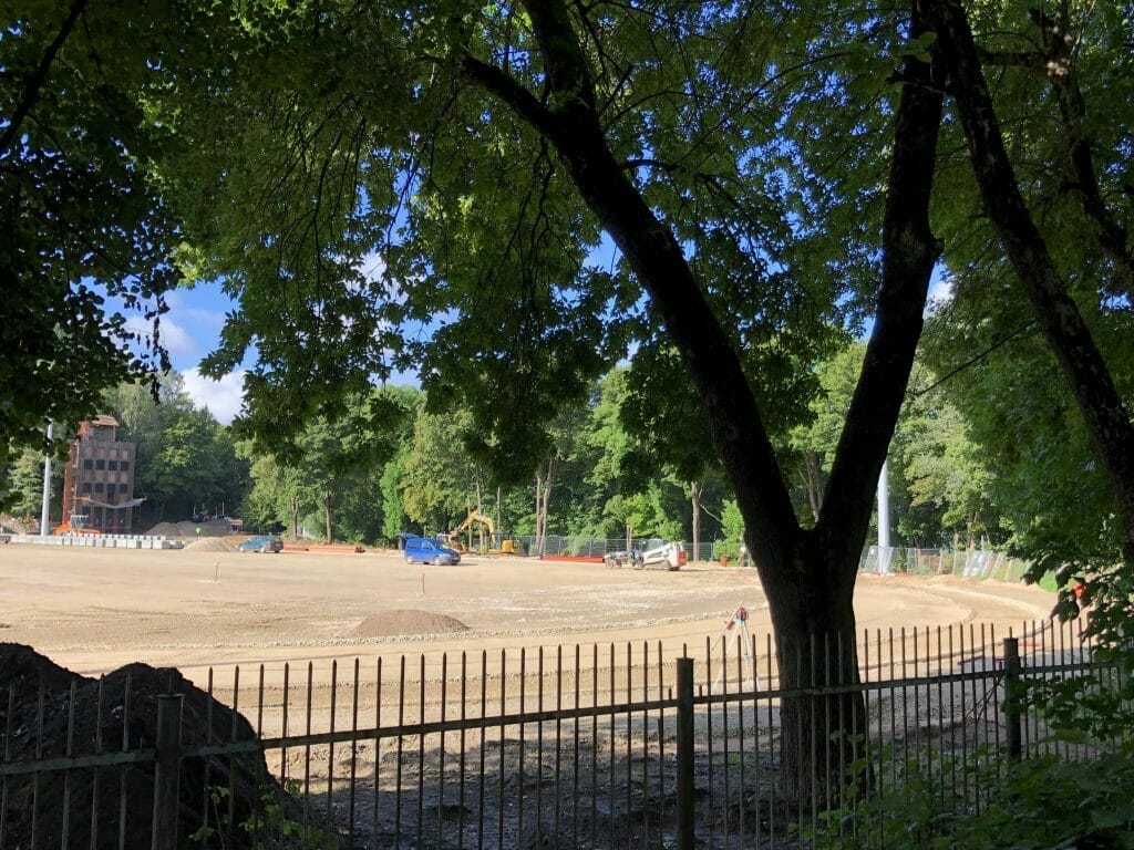 Kalnų parko stadionas (T. Kosciuškos g. 7) - Sports field or court - construction photos