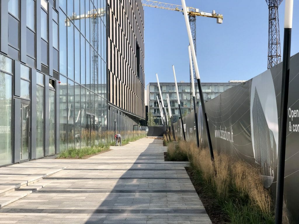 Business Stadium promenada (Rinktinės g. 3) - Square - construction photos