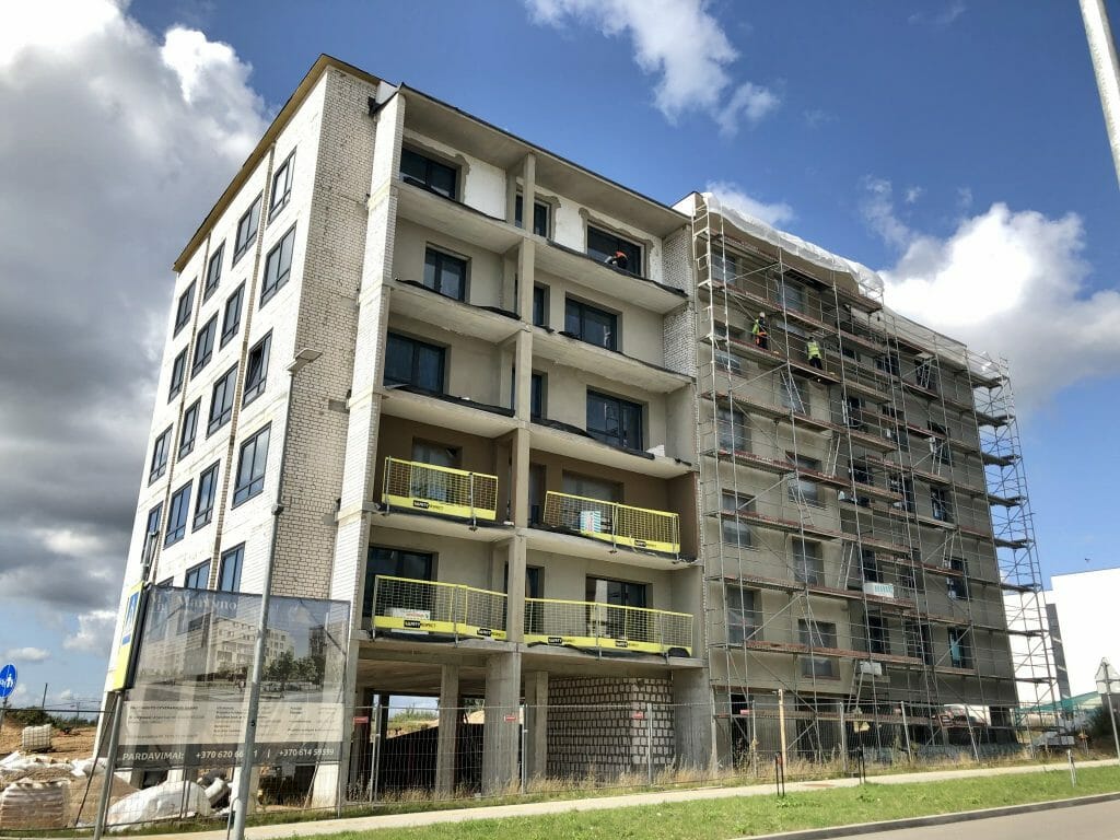 Martyno namai 2 (M. Mažvydo g. 25, 27, L. Rėzos al. 6) - Multi apartment - construction photos