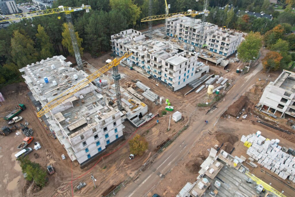 Pušų parkas (Lietaus g. 7) - Daudzdzīvokļu nams - būvdarbu attēli