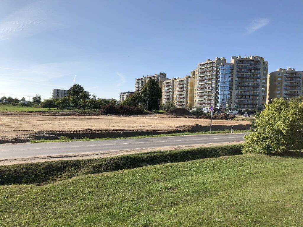 Rimi Pavilnionių g. (Pavilnionių g. 22) - Pārtikas veikals - būvdarbu attēli