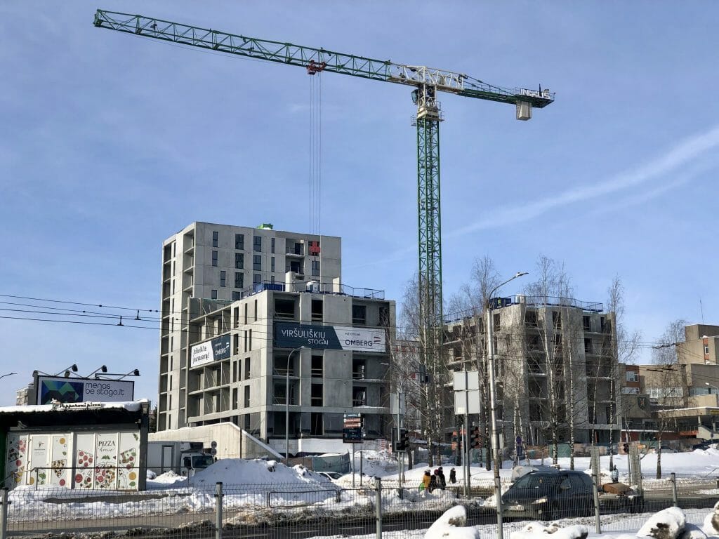 Viršuliškių stogai (Viršuliškių g. 38) - Multi apartment - construction photos