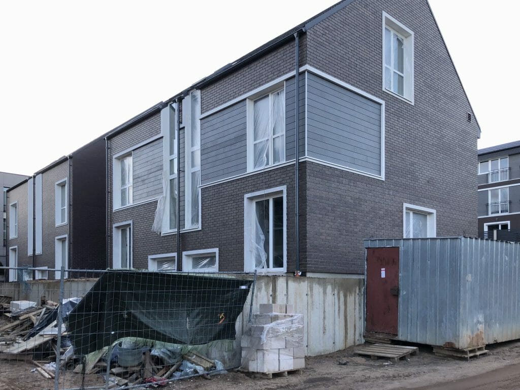 Šeškinės Ozo namai (Šeškinės sodų g. 19, 19A, 21, 21A, 23, 23A) - Row housing - construction photos