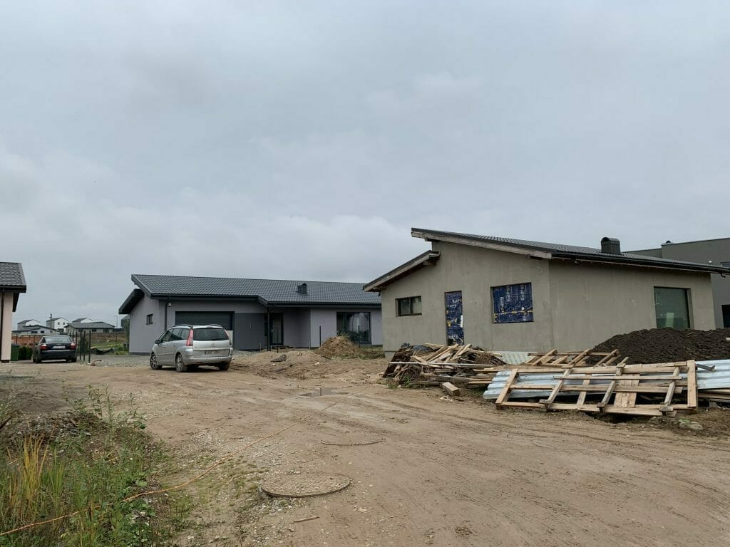 17 perlų (Uždaroji g.) - Private house community - construction photos