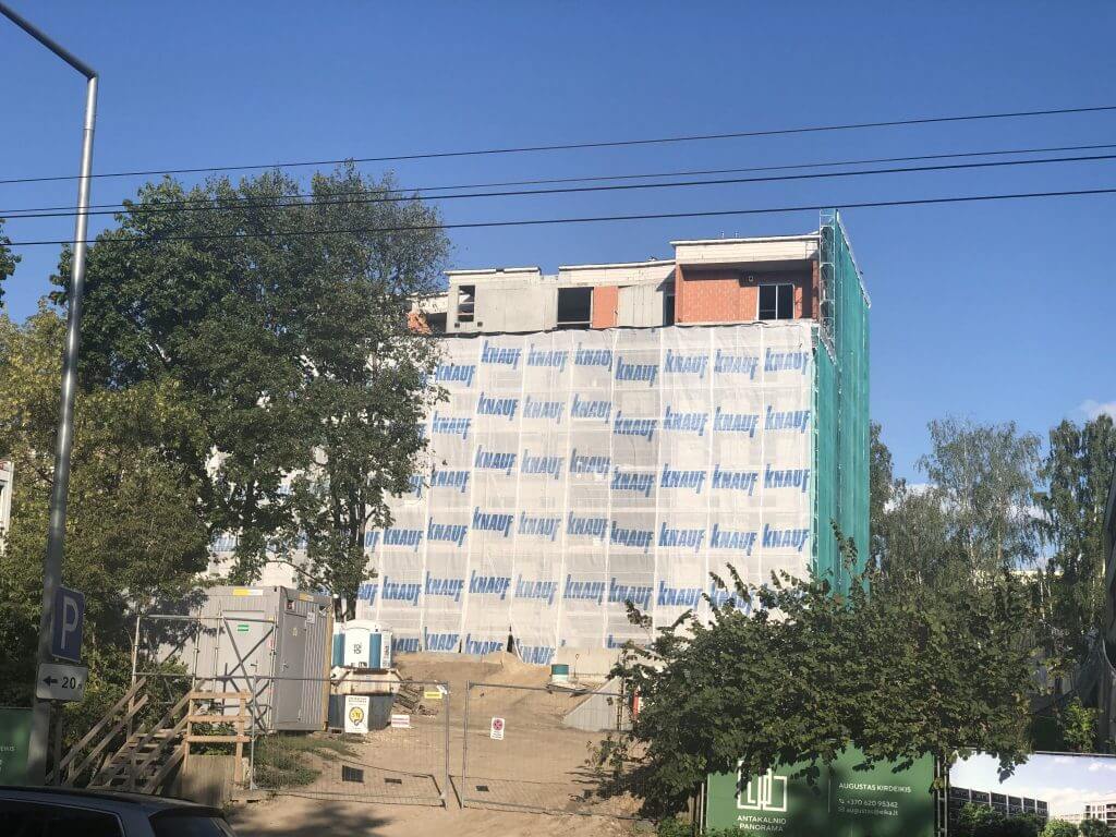 Antakalnio panorama (Smėlio g. 31) - Daudzdzīvokļu nams - būvdarbu attēli