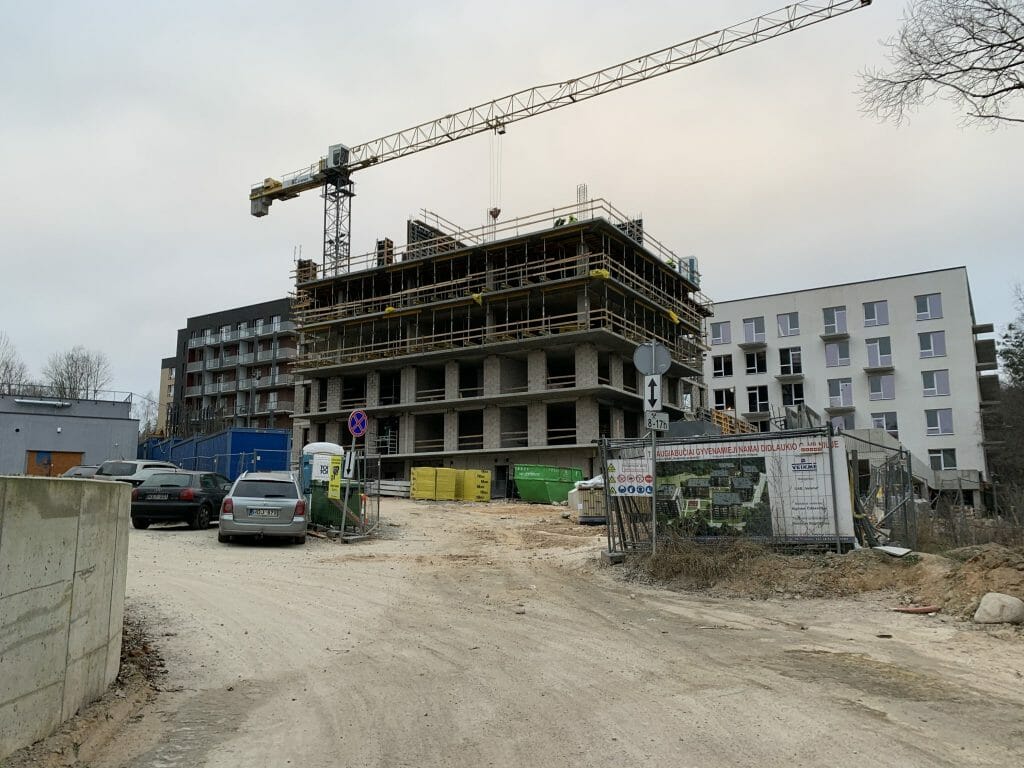 Veikmės Parko namai (Didlaukio g.) - Multi apartment - construction photos
