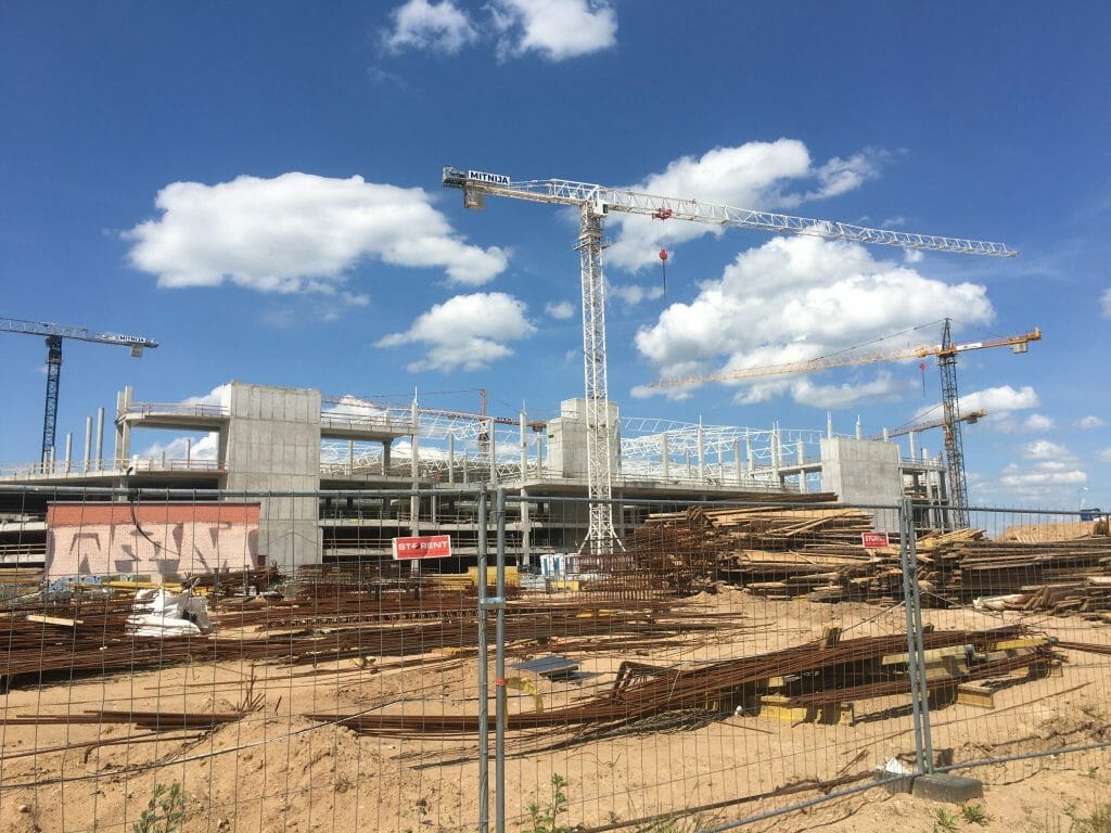 Vilnius OUTLET (Vytauto Pociūno g. 8) - Shopping center - construction photos