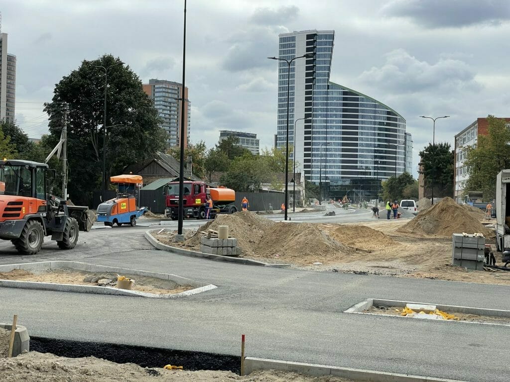 Kernavės g. (Kernavės g.) - Bike path, Street - construction photos