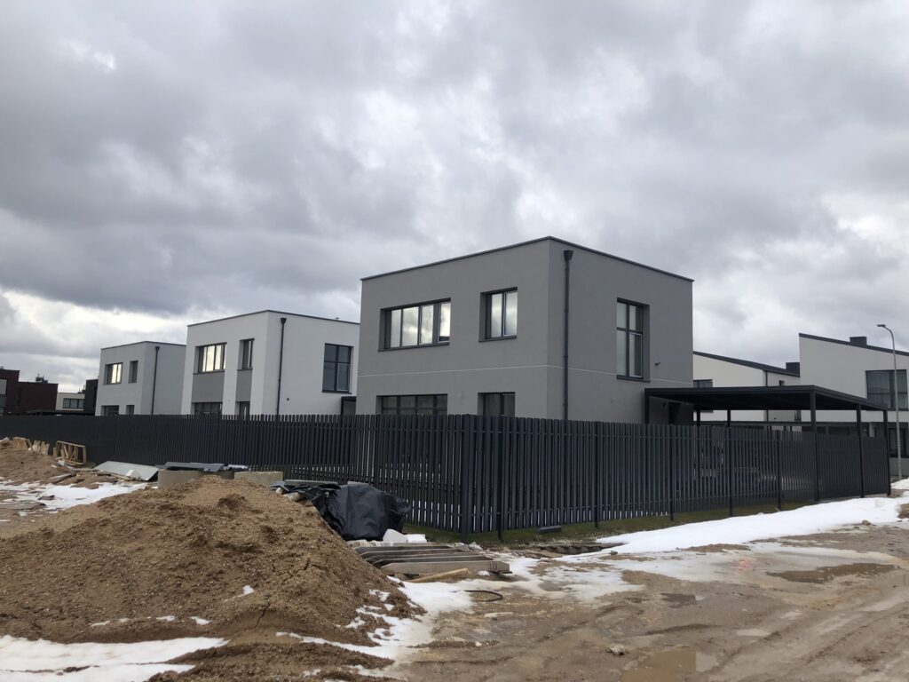 Girdavos g. 20, 22, 24, 26, 28 (Girdavos g. 20, 22, 24, 26, 28) - Private house community - construction photos