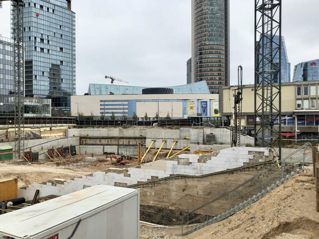 Artery (Konstitucijos pr. 18B) - Biroju centrs - būvdarbu attēli