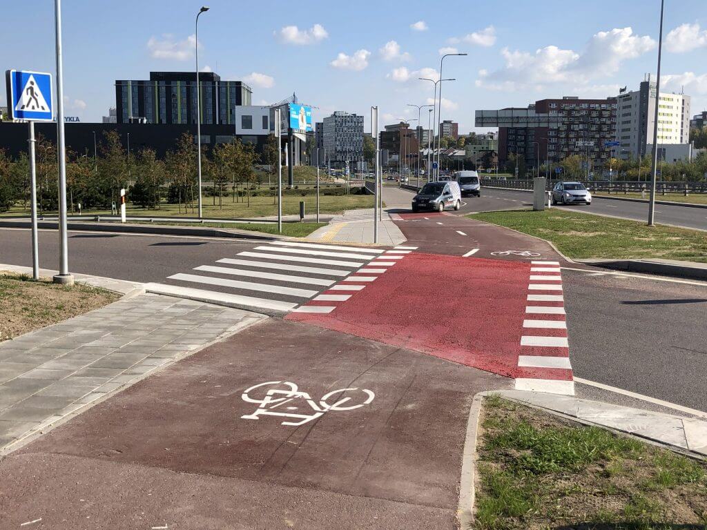 Pilaitės pr. dviračių takas (Pilaitės pr.) - Bike path - construction photos