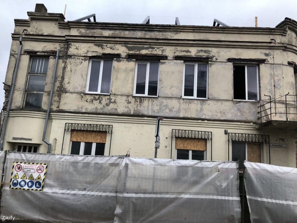 Ledainės namas (Karaliaus Mindaugo pr. 9) - Multi apartment - construction photos