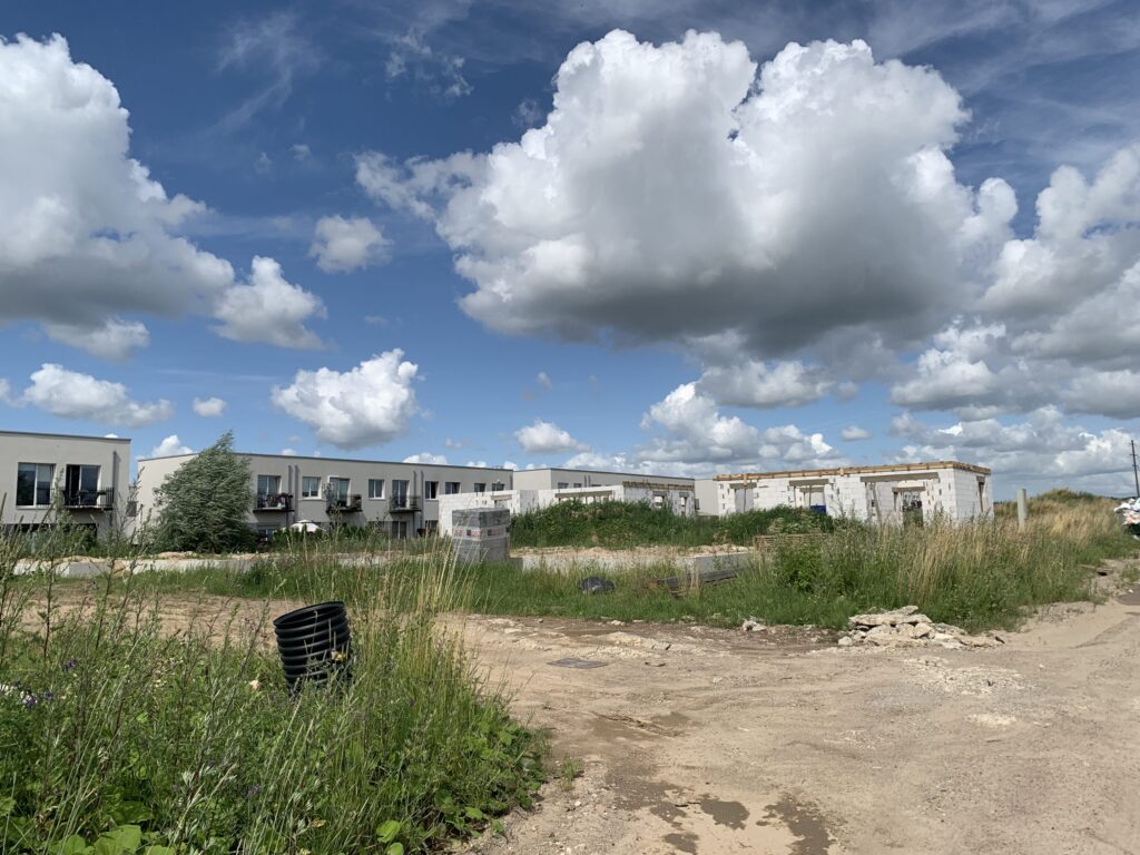 Giraitės terasos (Gervuogių g. 1, 2, 3, 5, 6, 7, 8, 9, 12 - 52 , Mėlynių g. 1, 1A, 2, 2A, 3, 3A, 4, 4A, 5, 5A - 26, 26A) - Private house community - construction photos