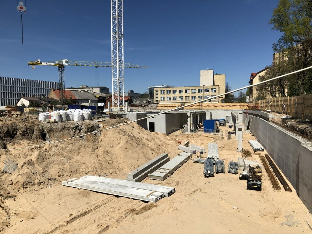 Cyber City 1 etapas (Švitrigailos g. 32) - Office center - construction photos