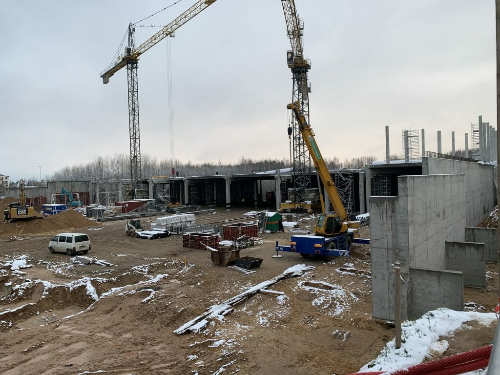 Pašilaičiai PC (Pavilnionių g. 55) - Tirdzniecības centrs - būvdarbu attēli