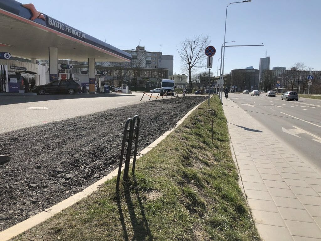 Rinktinės g. dviračių takas (Rinktinės g.) - Bike path - construction photos