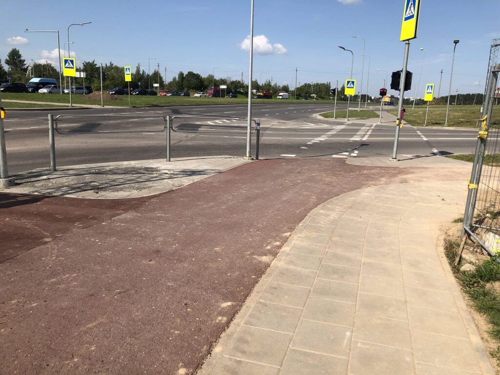 Pilaitės pr. dviračių takas (Pilaitės pr.) - Bike path - construction photos