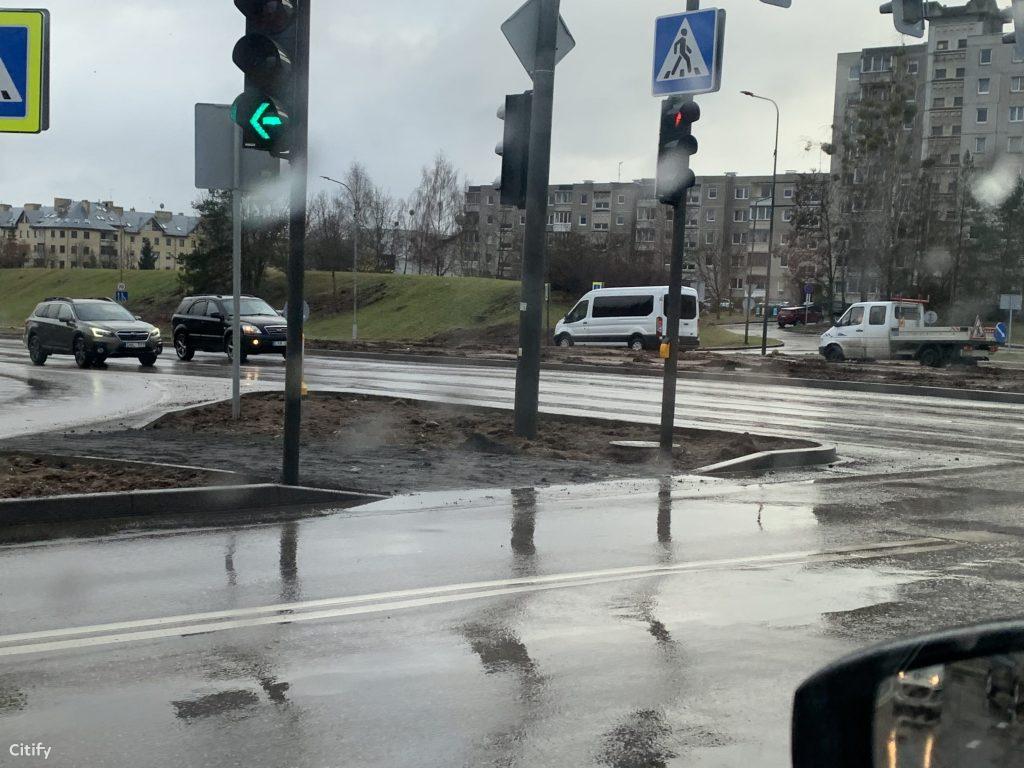 Baltų pr. ir Rasytės g. sankryža (Baltų pr., Rasytės g. ) - Ceļš - būvdarbu attēli