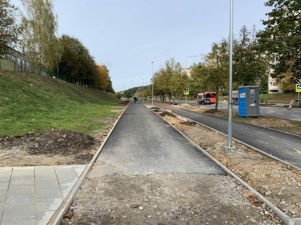 S. Stanevičiaus g. dviračių takas (S. Stanevičiaus g.) - Bike path - construction photos