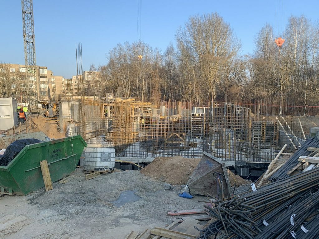 Gelvonų terasos (Gelvonų g. 1B) - Multi apartment - construction photos