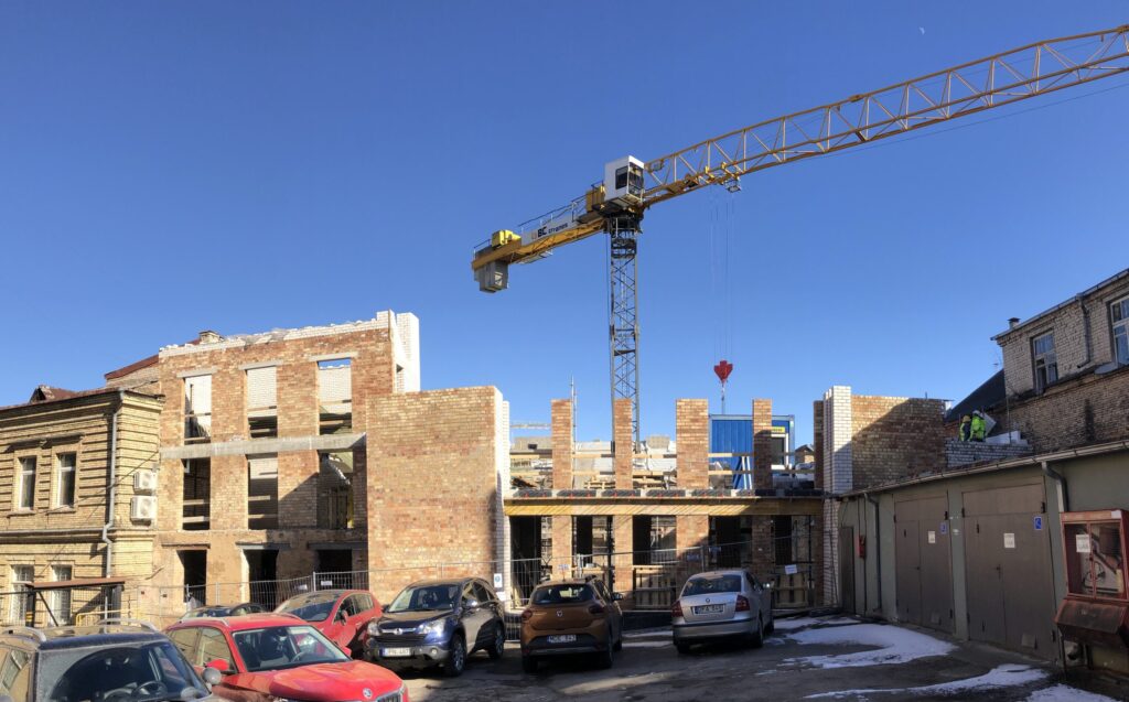 Totorių sodas (Totorių g. 13) - Multi apartment - construction photos