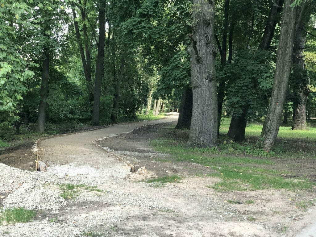 Ąžuolyno parkas (Radvilėnų pl.) - Park - construction photos