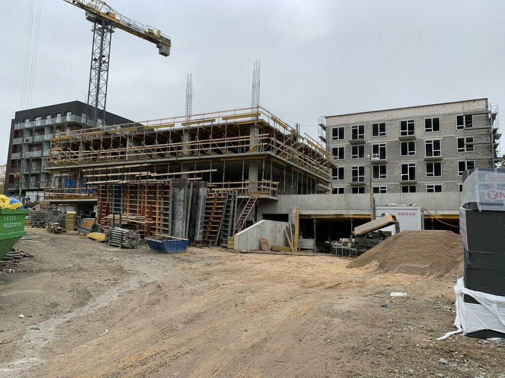 Veikmės Parko namai (Didlaukio g.) - Multi apartment - construction photos