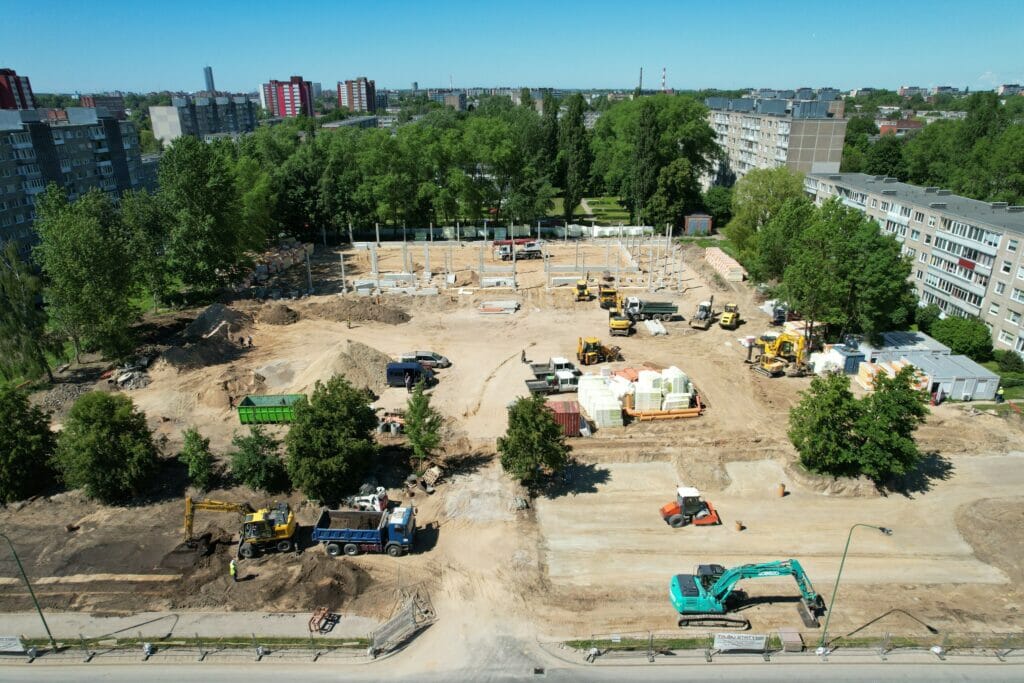LIDL Statybininkų pr. (Statybininkų pr. 18) - Food store - construction photos