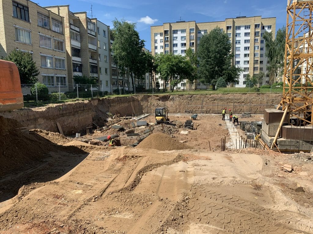 Du žaibai (Žaibo g. 14A) - Multi apartment - construction photos