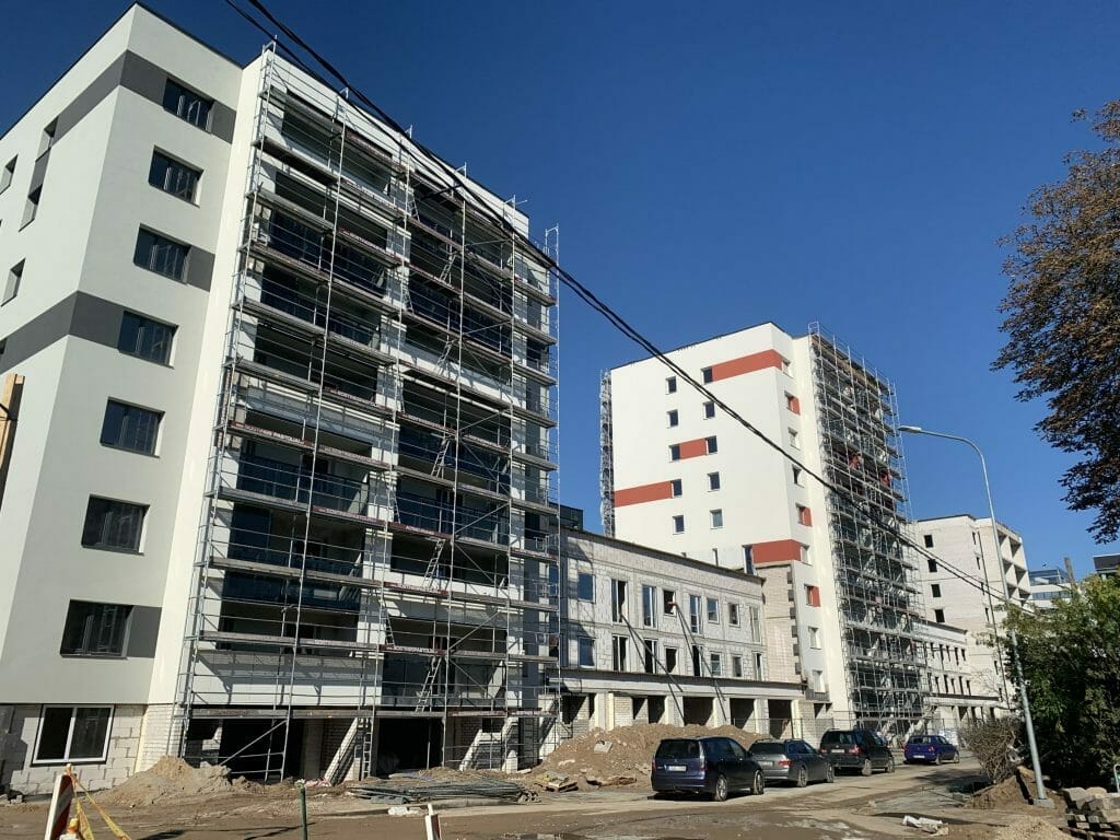 K17 (Kernavės g. 15, 17) - Multi apartment - construction photos