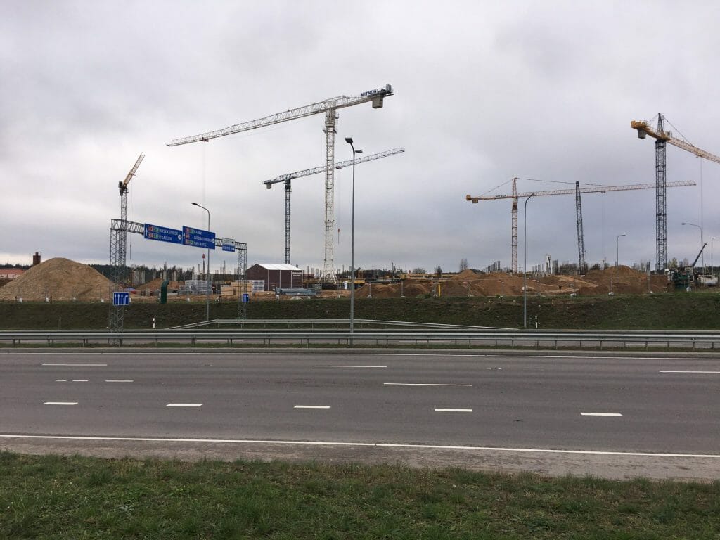Vilnius OUTLET (Vytauto Pociūno g. 8) - Shopping center - construction photos