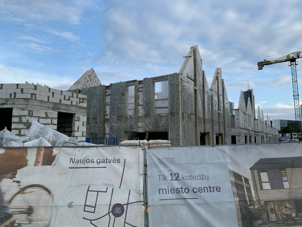 Namai-Kintai (sublokuoti namai) (Kintų g. 13) - Row housing - construction photos