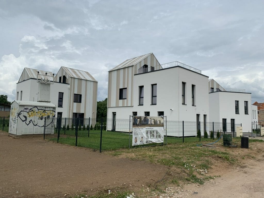 Skalvių vilos (Skalvių g. 23) - Row housing - construction photos