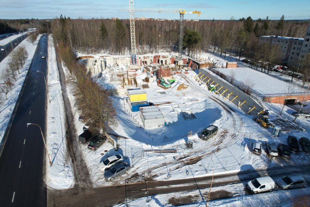 Jomanto parkas 1-2 etapai (Baltupio g. 61A) - Multi apartment - construction photos