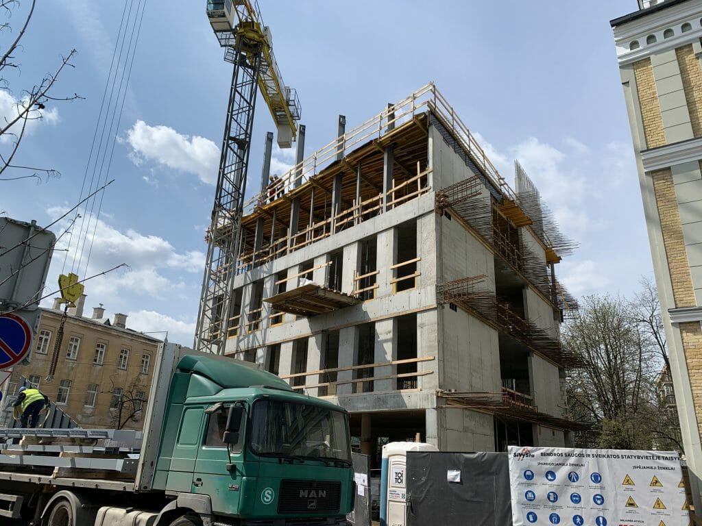 Office Boutique (Dainavos g. 7) - Office center - construction photos