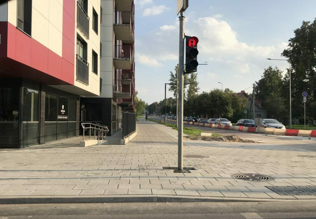 Algirdo g. dviračių takas (Algirdo g.) - Jalgrattatee, Tänav - ehituse fotod