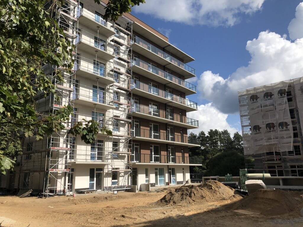 Veikmės Parko namai (Didlaukio g.) - Multi apartment - construction photos