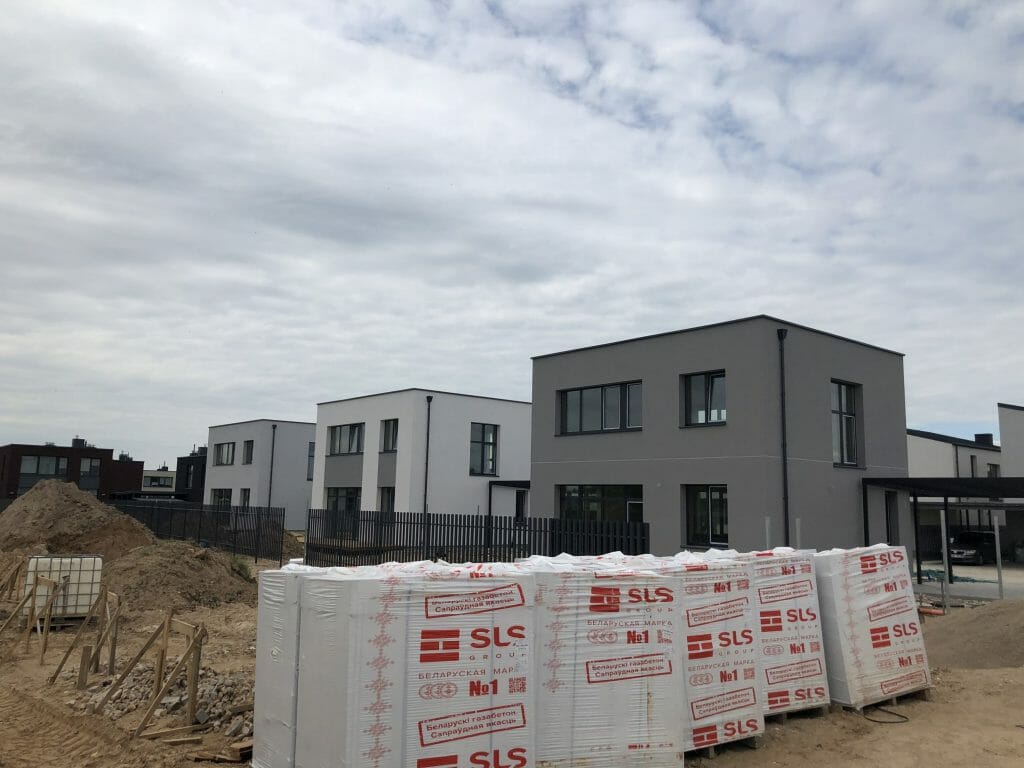 Girdavos g. 20, 22, 24, 26, 28 (Girdavos g. 20, 22, 24, 26, 28) - Private house community - construction photos